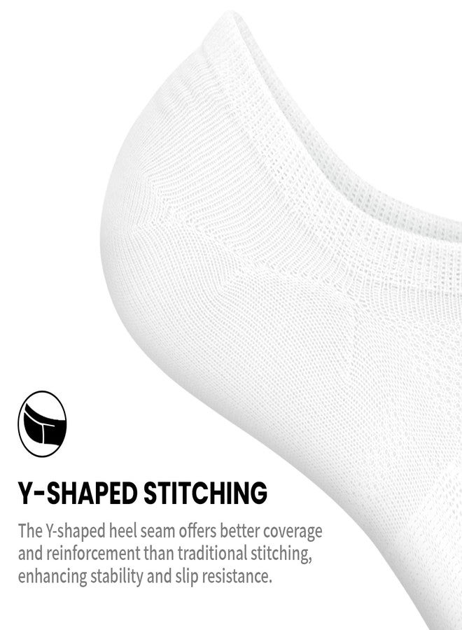wernies No Show Socks for Women - 8 Pairs Low Cut Invisible Casual Short Ankle Socks for women Black/White/Gray 5-8 - Image 4